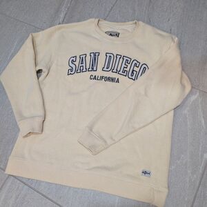 San Diego California Beige Crewneck Sweater